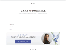 Tablet Screenshot of caraodonnell.com